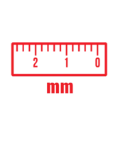 Lineal MM.  pictogram