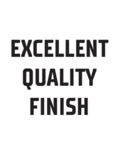 EXCELLENT QUALITY FINISH icon — 