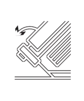 القطع عند زاوية 45 درجة icon — 