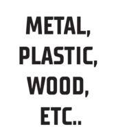 METALL, PLÀSTIC, FUSTA icon — 