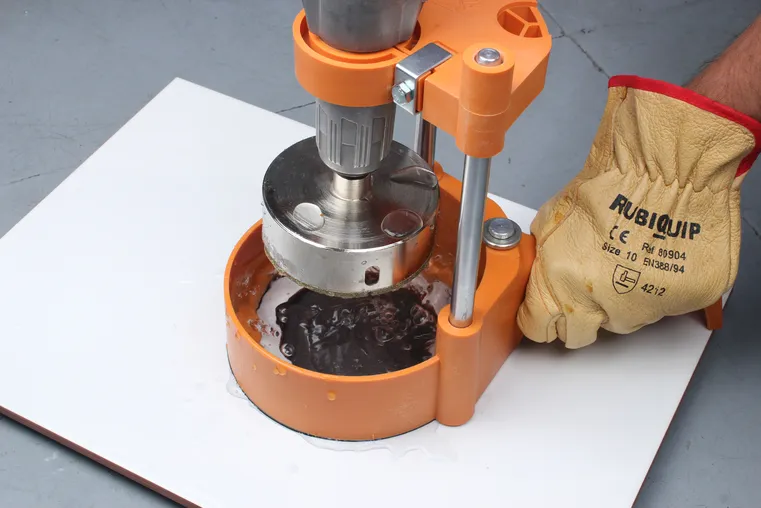 Guida Multidrill Per Fori Fino A 83mm - Con Ventosa, Per Ceramica E Pietra Naturale - Foto 11