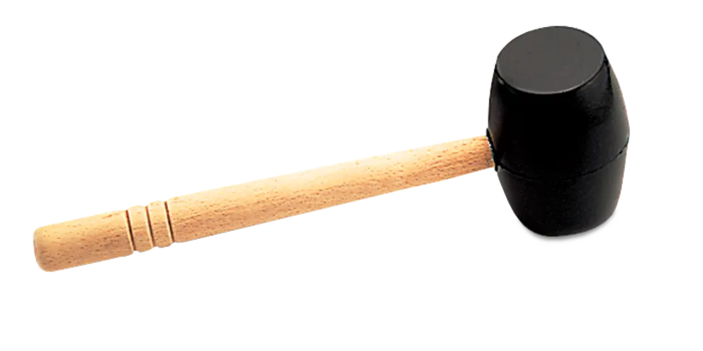 Hyper Tough 16 Ounce Rubber Mallet With Wood Handle TH70020A