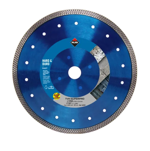 Rubi 31939 TVH-350 Superpro 350 mm x 25,4 mm Diamanttrennscheibe Turbo Hart