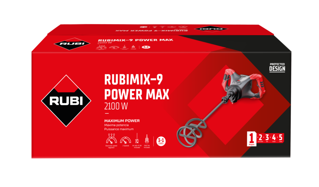 Mezclador Mortero Rubí RubíMIX-9 POWER MAX • Herramientas Bazarot